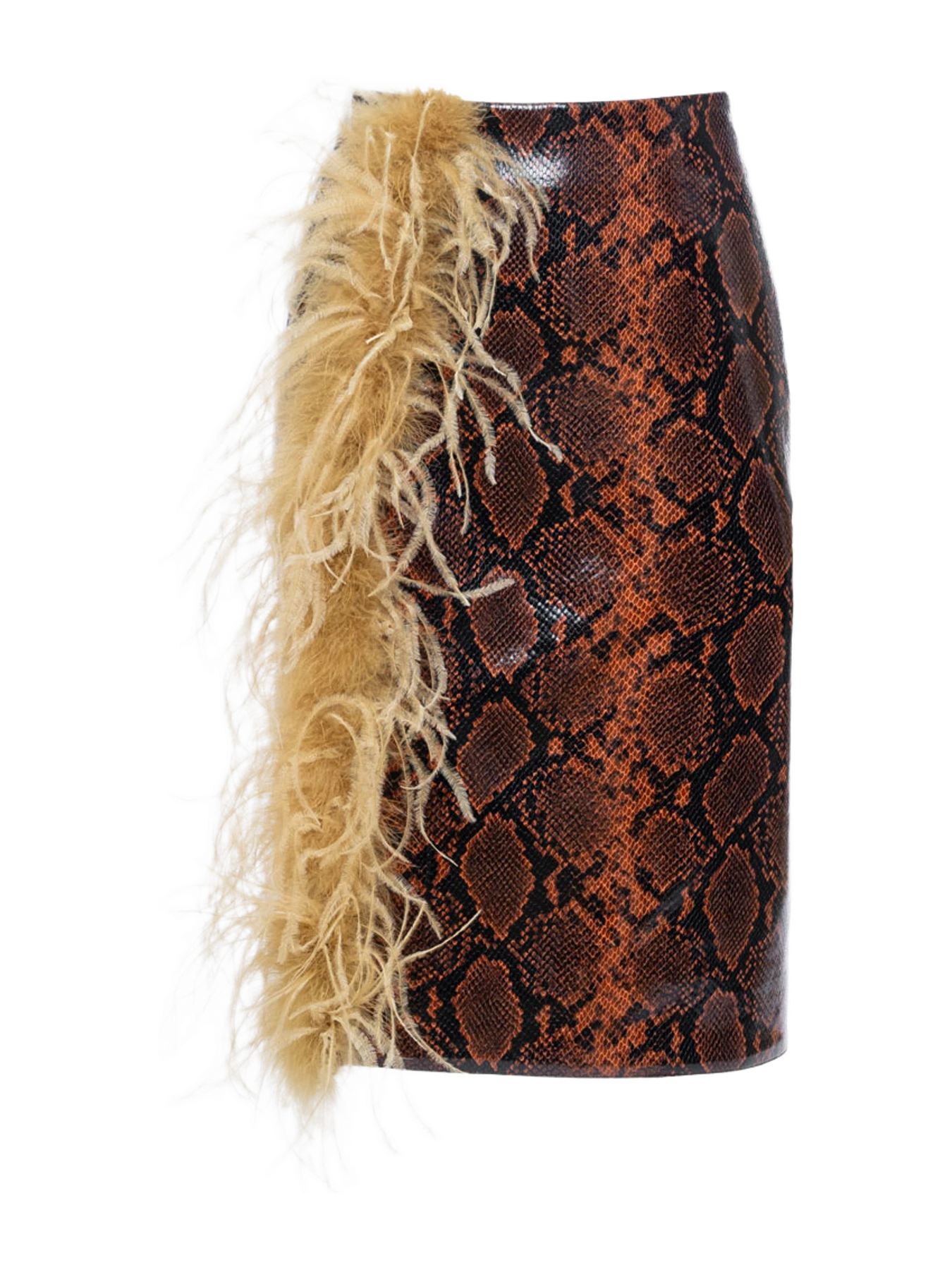 Des Phemmes Slit Midi Skirt