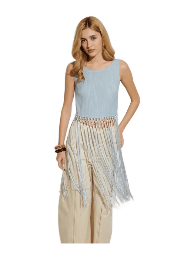 Sister Jane Ghospell Mona Fringed Top