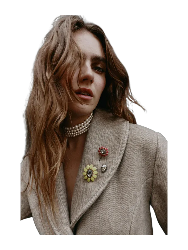 Zara 3-PACK OF FLORAL AND JEWEL BROOCHES