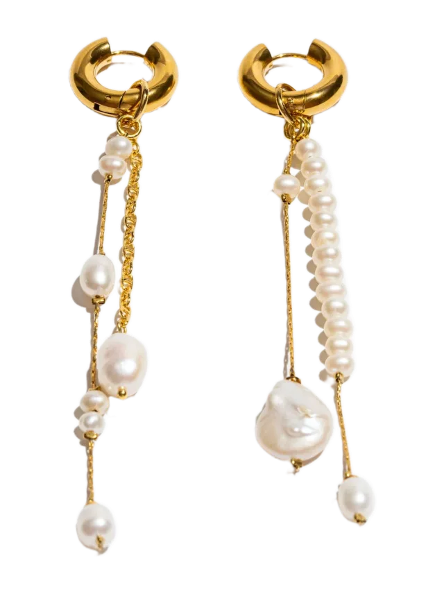 Mademoiselle Jules A Pearl Like Me Earrings - Gold