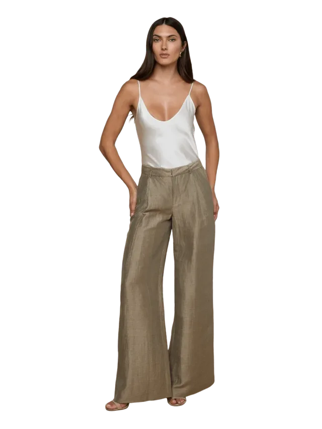 L’Agence Allanah Linen-Blend Trouser