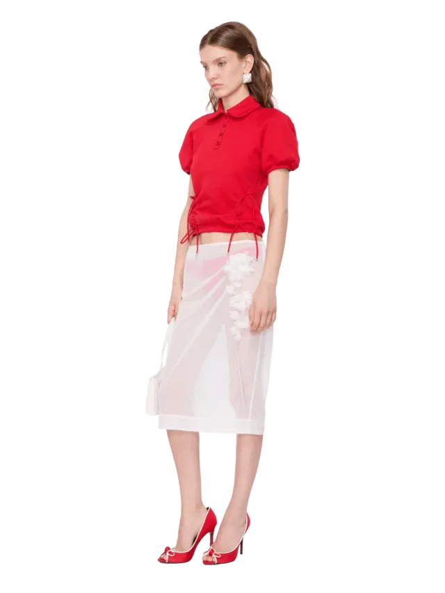 Fancì Club Amanita Form Midi Skirt