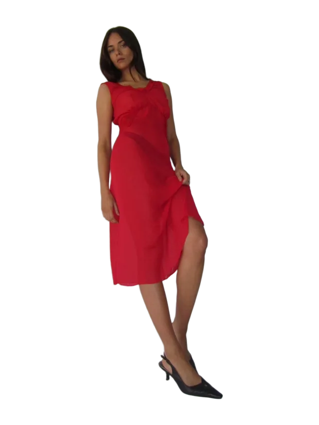 Little Yarn Andrea Lace Dress - cherry chapstick