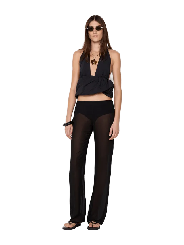 Bec + Bridge APOLLINE HALTER TOP - BLACK