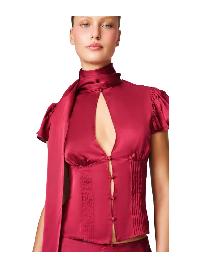 Guizio Ara Satin Top