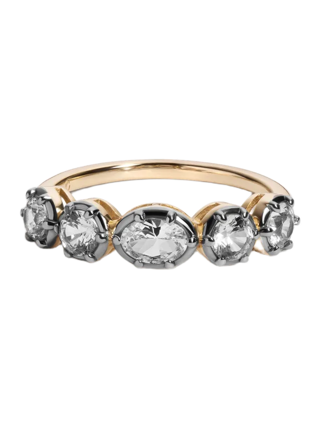Aurate Aurate x Molly Dickson: Georgian Half Eternity Ring