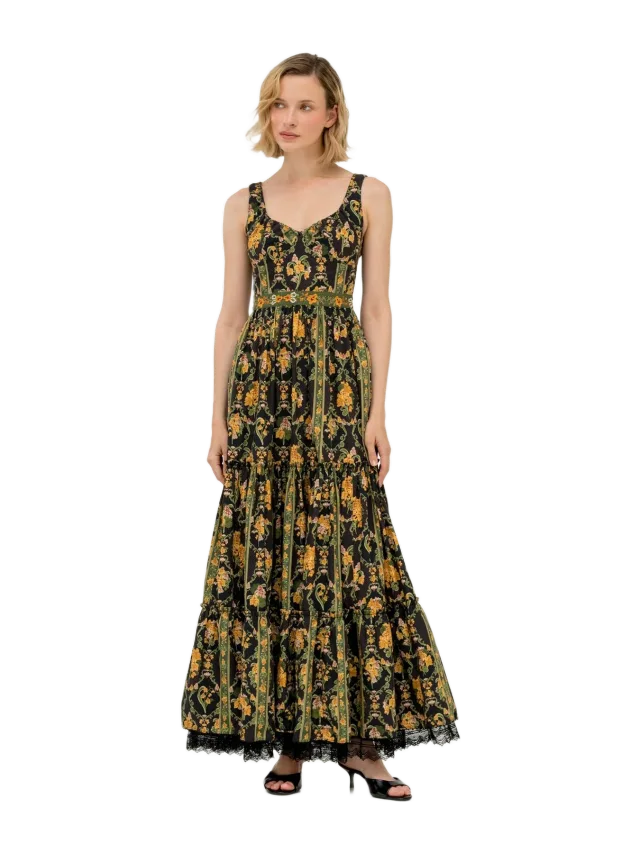 Ocaso Azulejo Cordillera Maxi Dress