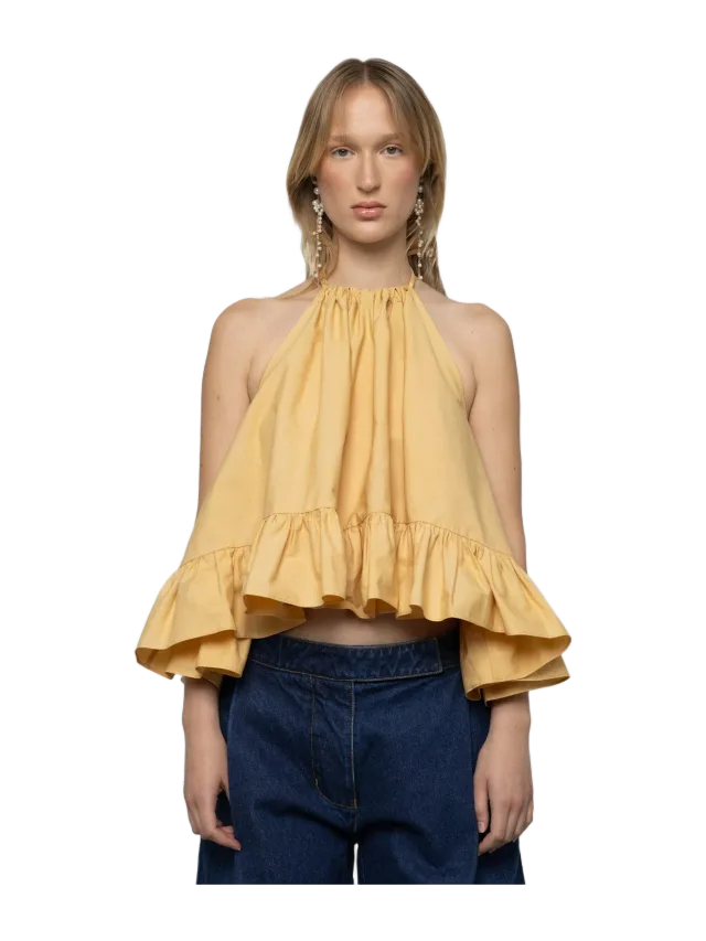 ESTHÉ Babydoll Frill Hem Top