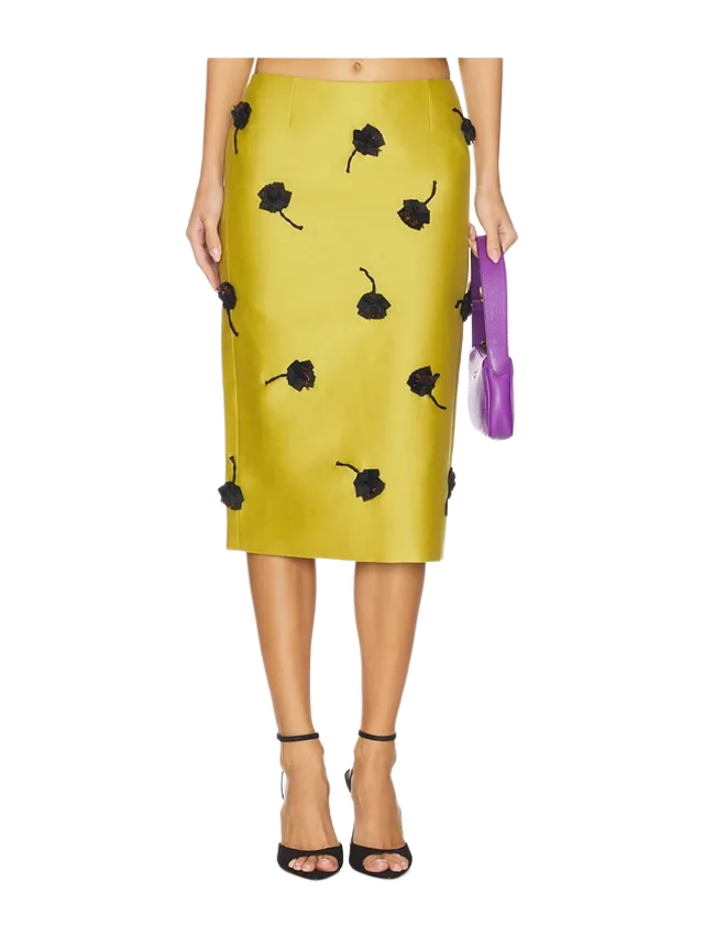 Shushu/Tong Back Slit Straight Skirt