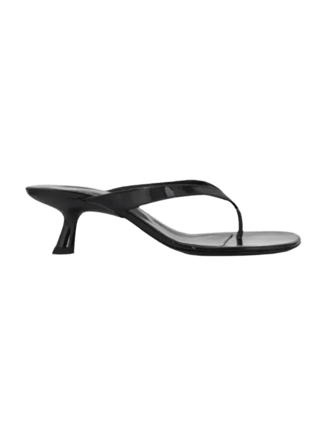 Simon Miller Beep Thong In Black Patent