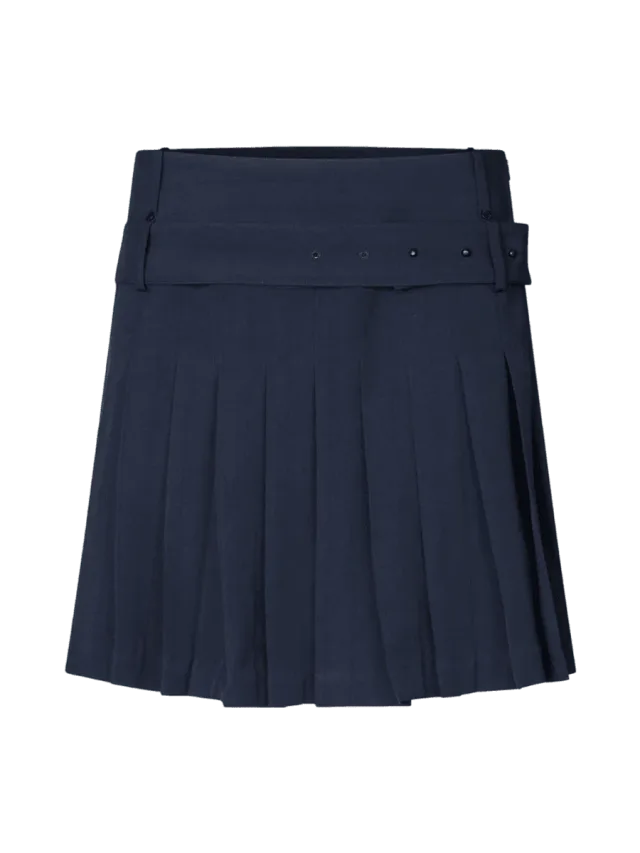 Stine Goya Belted Pleated Skirt