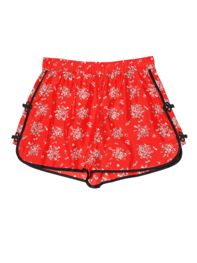 Ciao Lucia Bibbi Red Begonia Silk Short