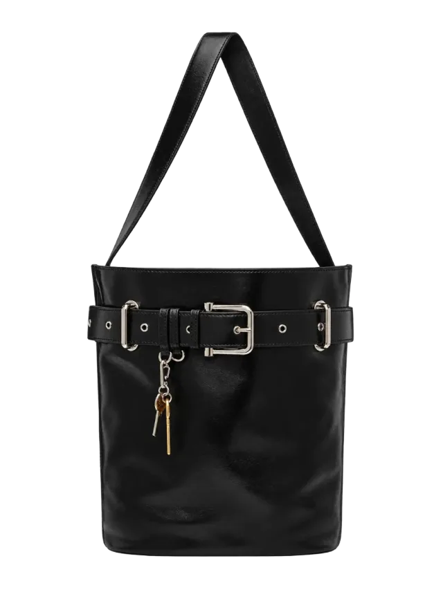 OSOI Black Bucket Brocle Bag