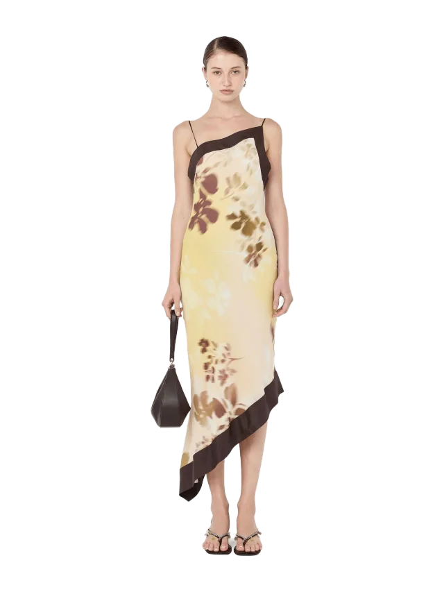 Bec + Bridge BLAISE ASYM MIDI DRESS - PALMERA FLORAL