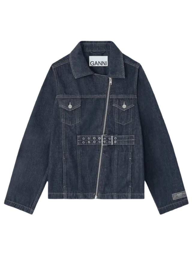 GANNI Blue Rinse Denim Jacket