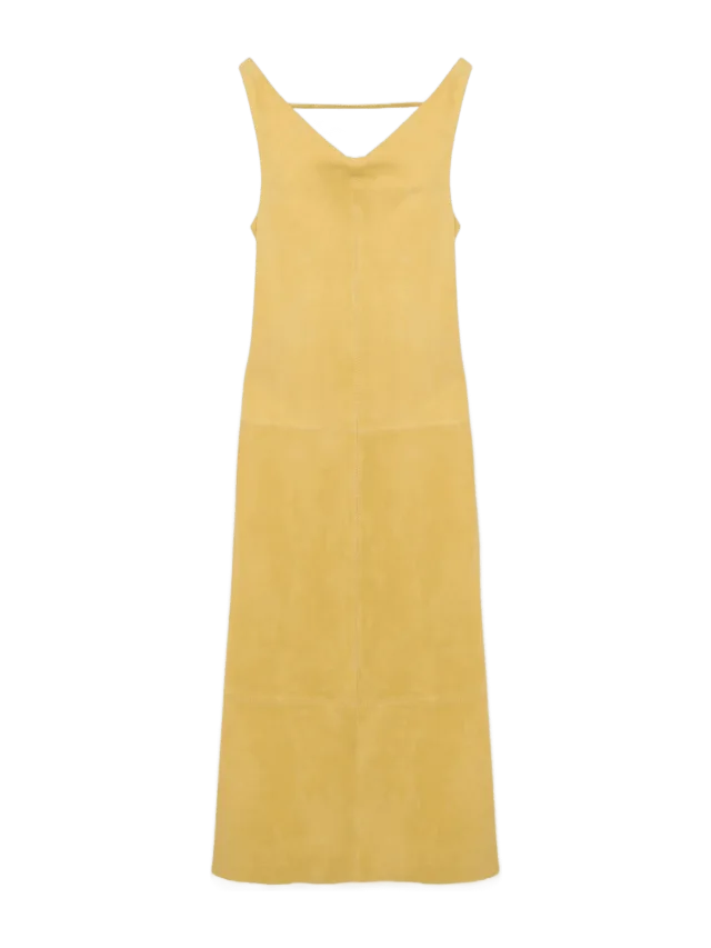 Bridger Suede Halter Midi Dress