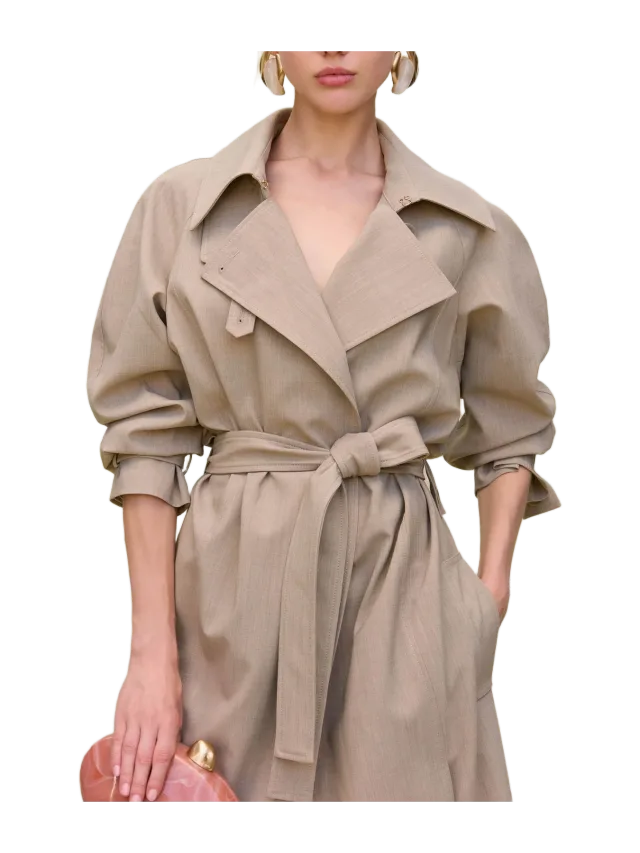 Cult Gaia BRIGITA COAT - BEIGE