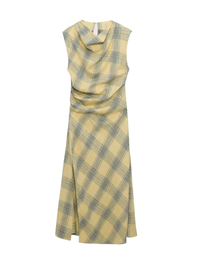 SIMKHAI Burke Draped Midi Dress