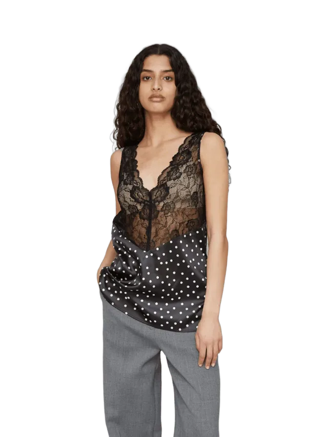 OpéraSPORT CAMILA LACE TOP - DOTS