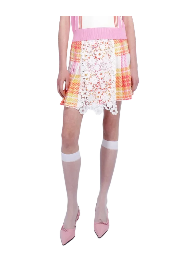 Anna Sui Capri Plaid Kilt