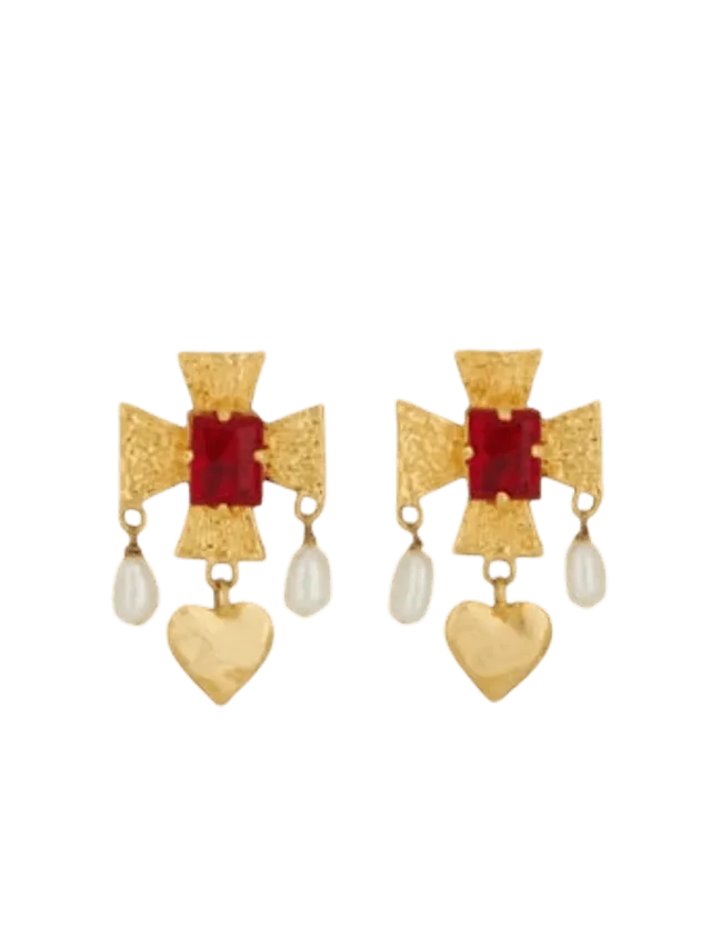 Mondo Mondo Cardinal Earrings