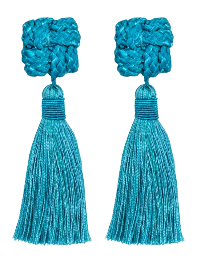 Jennifer Behr Carmella Earrings -- Mallard