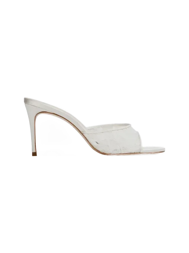 Black Suede Studio Celeste 80 mule