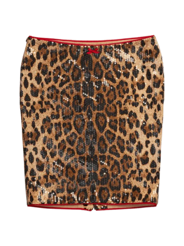Fancì Club Cheetah Midi Skirt