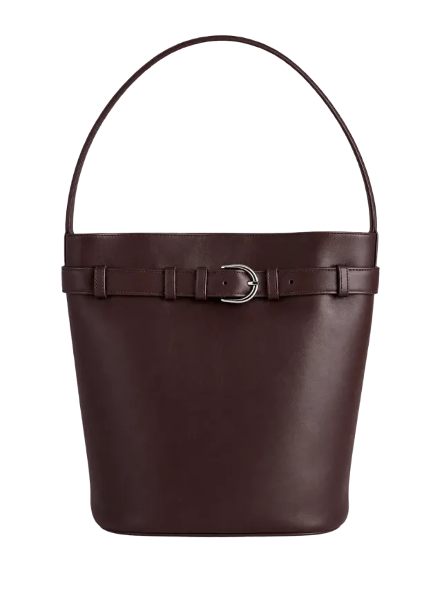 Quince Chiara Belted Bucket Bag