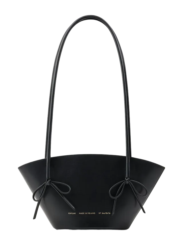 Chylak Chylak Small Basket with Bows Black