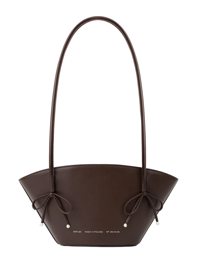Chylak Chylak Small Basket with Pearls Brown