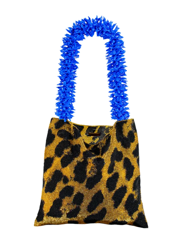 Sac de Soul CLASH OF PRINTS GOLD BLACK AND BLUE BAG