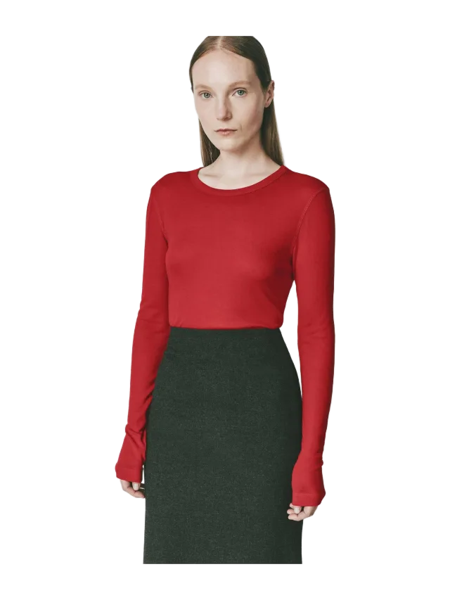 Rue Sophie Clef Long Sleeve Crewneck Top