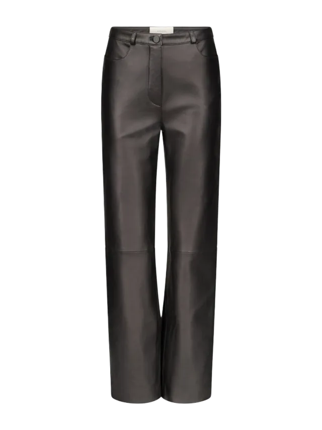 Loulou de Saison Cobe Lds Straight Leg Pants BLACK
