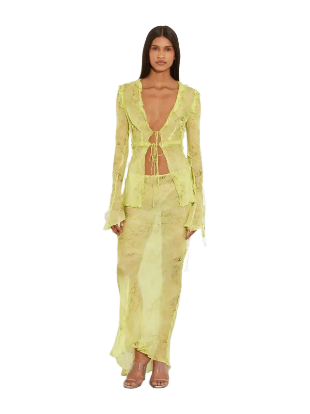 RAT & BOA Cobra Blouse Lime