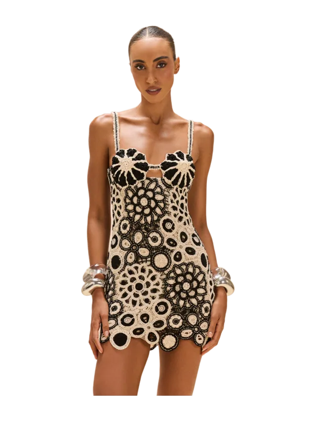PatBO CORAL CROCHET MINI DRESS