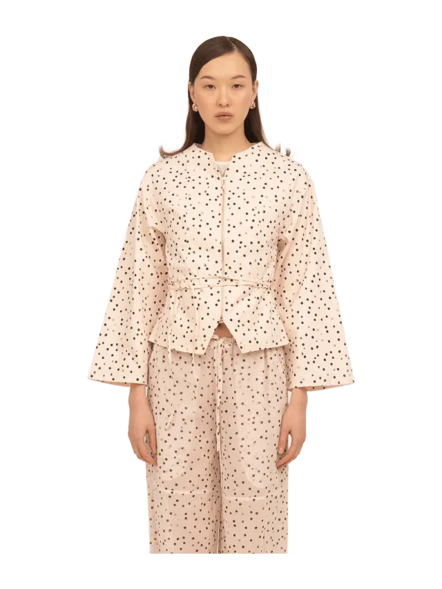 Carmen Says Cream Polka Dot Fuji Jacket