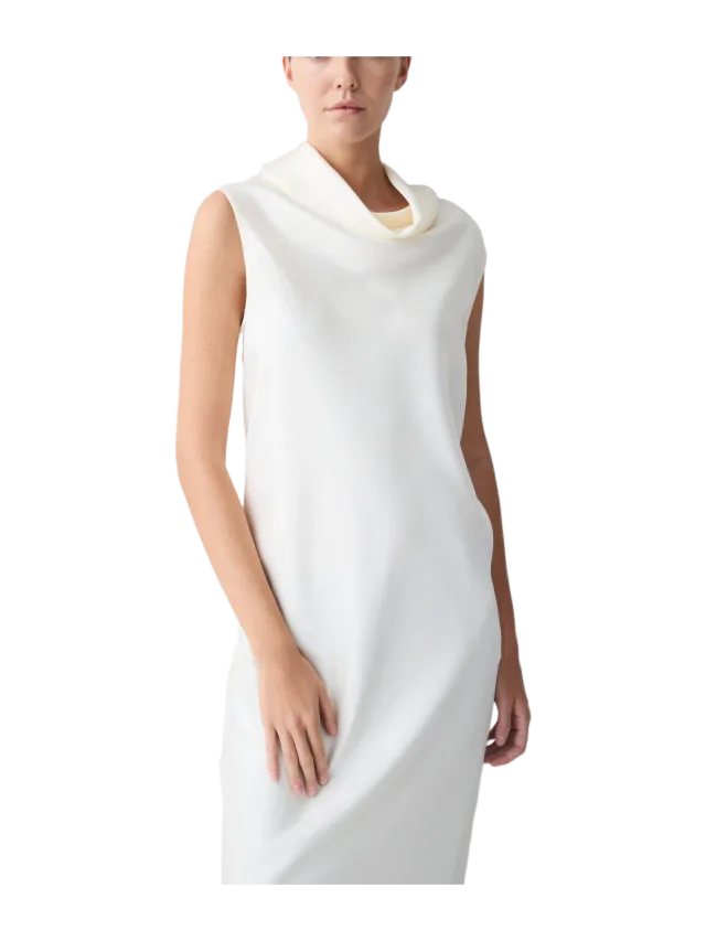 Bianca Spender CREAM SATIN VEIL DRESS