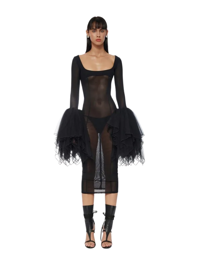 Fancì Club Crow Midi Dress