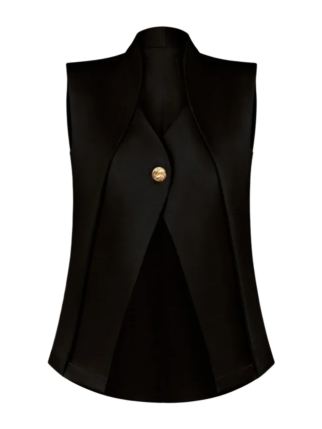 MISHO Cutout Vest in Black
