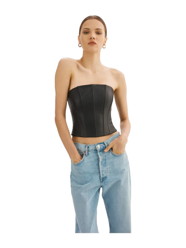 Lamarque Davina Leather Bustier