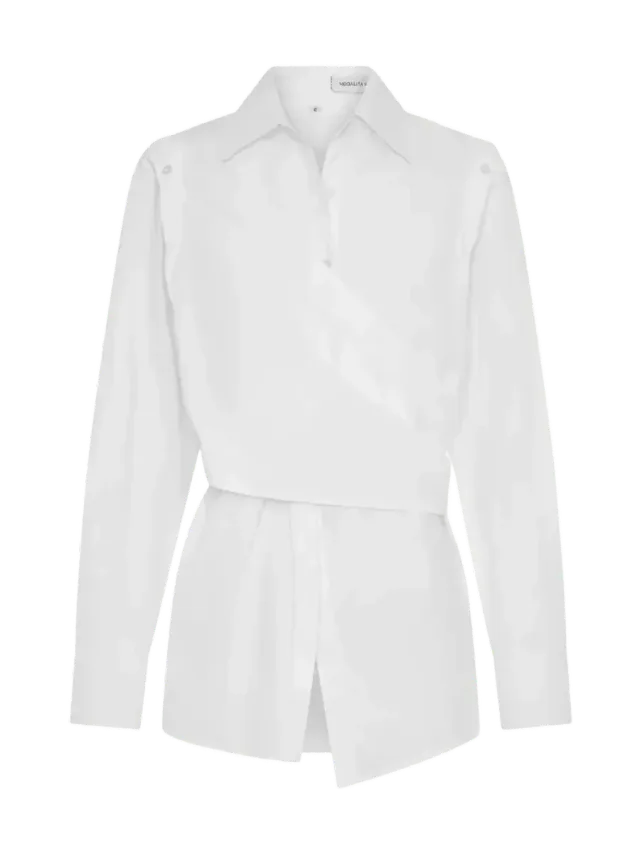 Modalità Vacanza Deconstructed Wrap Shirt | White