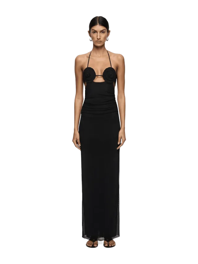 Bec + Bridge DELILA SPIRAL MAXI DRESS - BLACK