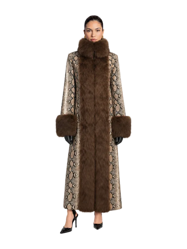 Susanna Chow Delphine Python Coat