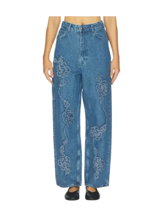 Rotate Birger Christensen Denim Boyfriend Jeans