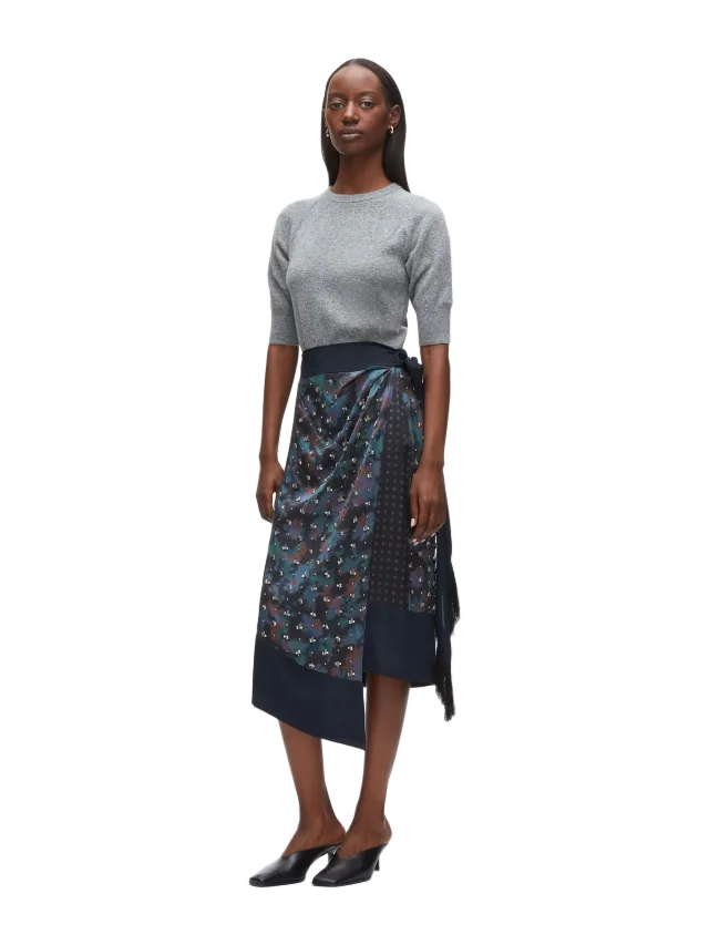 3.1 Phillip Lim Desert Floral Draped Wrap Skirt