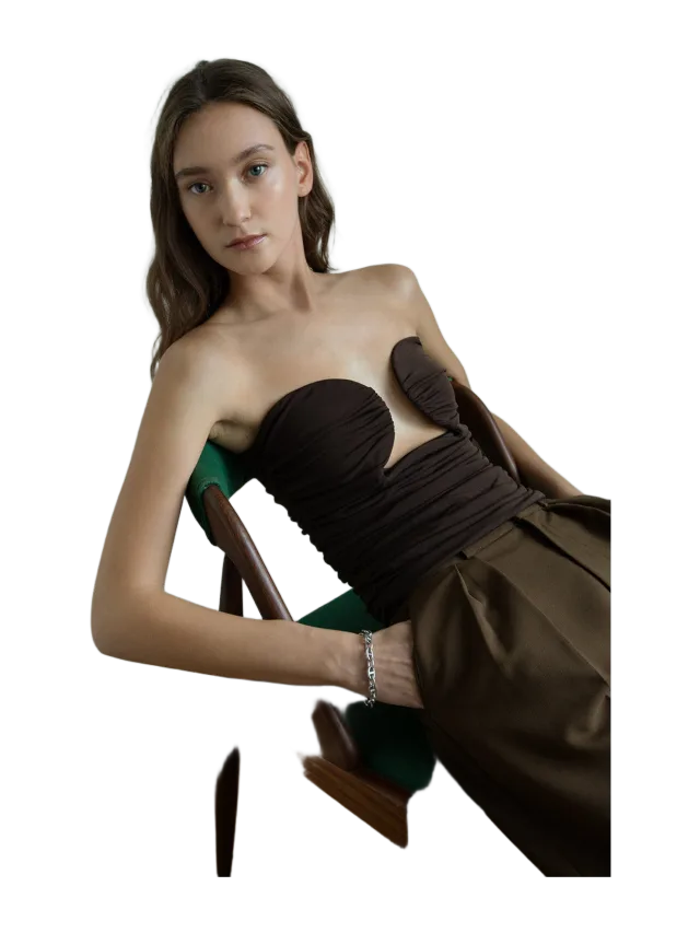 Pixie Market Dominique Bustier Top