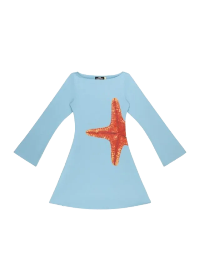 Tyler Mcgillivary Dottie Long Sleeve Dress - Blue Sea Star