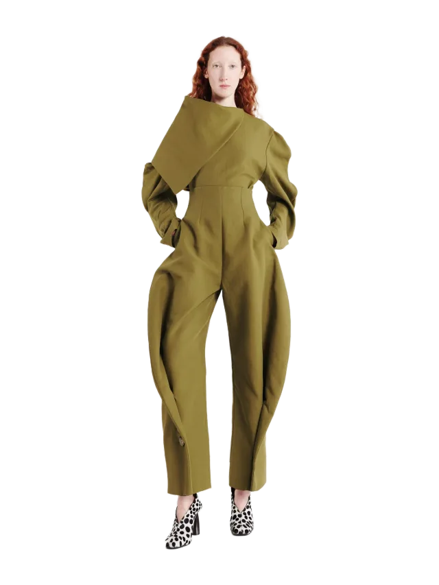 Draped Collar Top