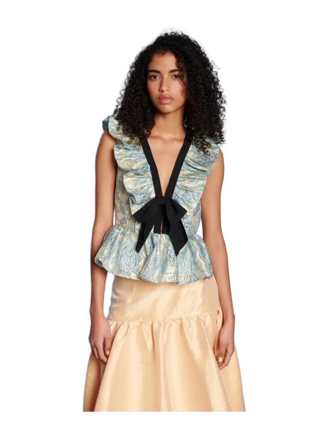 Sister Jane DREAM Bluebell Jacquard Bow Top